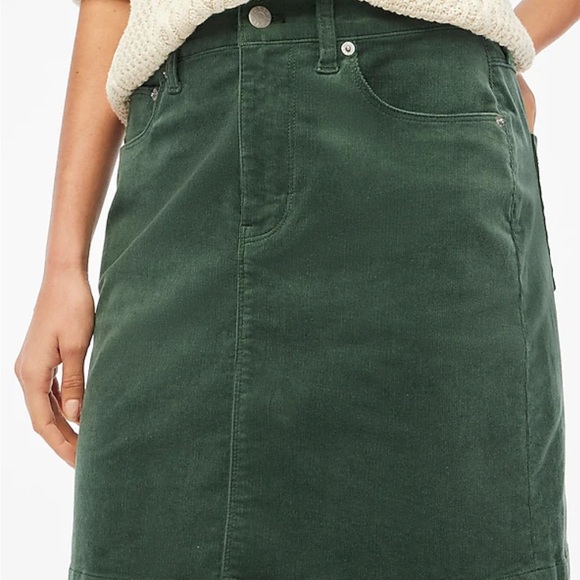 J. Crew Green Mini Skirt - Picture 3 of 4